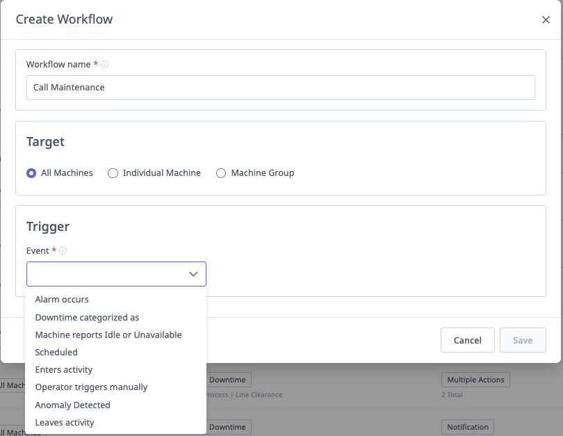 Create New Workflow and Triggers